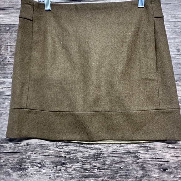 J. Crew Brown Wool Blend Mini Pencil Skirt - Picture 1 of 7
